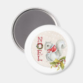 Noel Eekhoorn Rond Magneet (Voorkant / Achterkant)