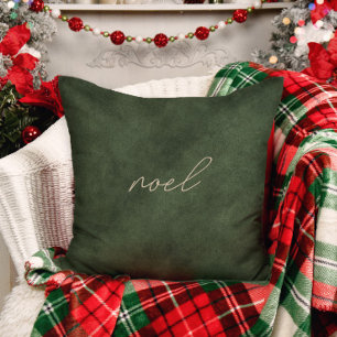 Noel - Elegant Dusty Green Kerstmis Pillow Kussen