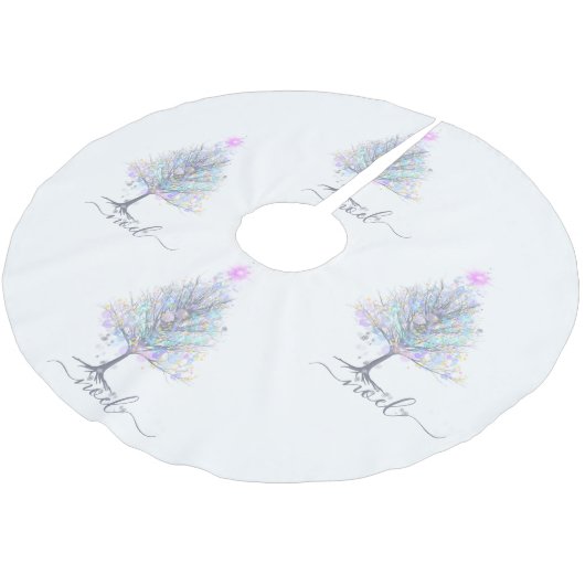 Noel elegant pastel kerstboom kerstboom rok (Gekanteld)