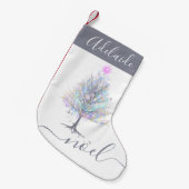 Noel elegant pastel kerstboom kleine kerstsok (Voorkant (Hangend))