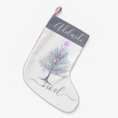 Noel elegant pastel kerstboom kleine kerstsok (Voorkant (Hangend))