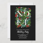 NOEL Elegante groene vakantie Kaart (Voorkant)