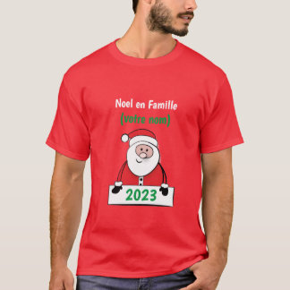 Noel en Famille (stemming) T-shirt
