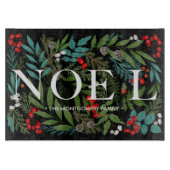 NOEL en groen op zwart Snijplank (Voorkant)