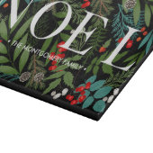 NOEL en groen op zwart Snijplank (Hoek)