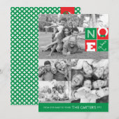 NOEL-feestdag, 5x7 flat-card Feestdagenkaart (Voorkant / Achterkant)