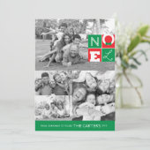 NOEL-feestdag, 5x7 flat-card Feestdagenkaart (Staand voorkant)