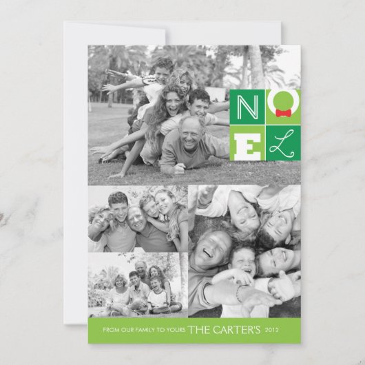 NOEL-feestdag, 5x7 flat-card Feestdagenkaart (Voorkant)