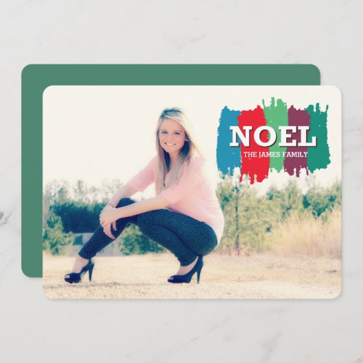 noel feestdagenkaart (Voorkant / Achterkant)