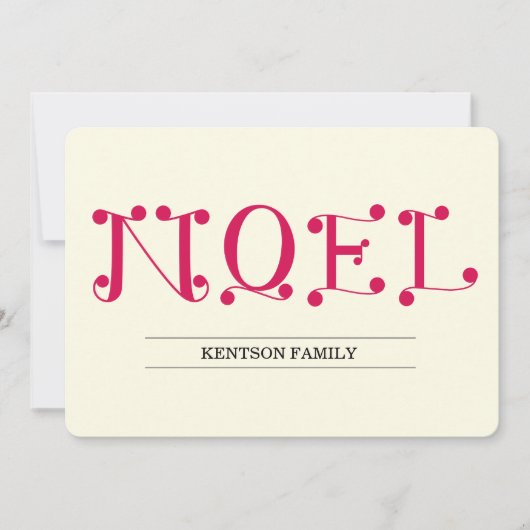 NOEL FEESTDAGENKAART (Voorkant)