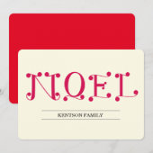 NOEL FEESTDAGENKAART (Voorkant / Achterkant)