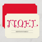 NOEL FEESTDAGENKAART (Voorkant / Achterkant)