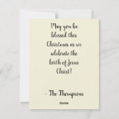 Noel Feestdagenkaart (Achterkant)