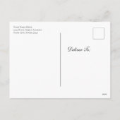 Noel Floral Text Holiday Greep Feestdagenkaart (Achterkant)