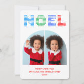 Noel Foto Kerst Wenskaart Kaart (Voorkant)