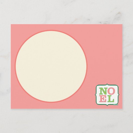 Noel Gepersonaliseerde Kerst Briefkaart (Achterkant)