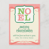 Noel Gepersonaliseerde Kerst Briefkaart (Voorkant)