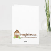 NOEL gevouwen Schriftvers Kerst Kaart (Achterkant)