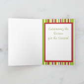 NOEL gevouwen Schriftvers Kerst Kaart (Binnen)