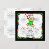 Noel Gingerbrood Man CUTE-kerstfeestdag Kaart (Voorkant / Achterkant)