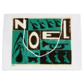 Noel Green Block Print Large Cadeautasje (Voorkant)