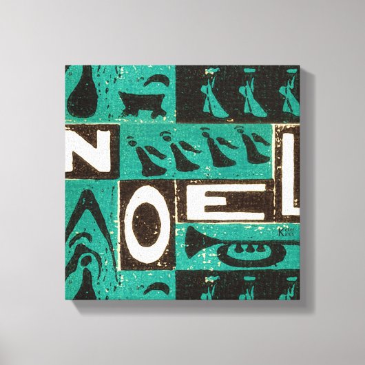 Noel Green Canvas Afdruk (Voorkant)