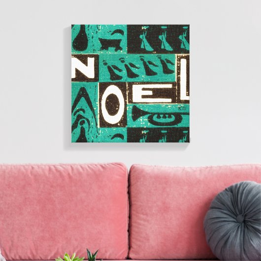 Noel Green Canvas Afdruk (Insitu (Woonkamer))