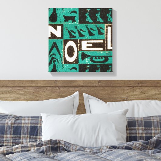 Noel Green Canvas Afdruk (Insitu (Slaapkamer))