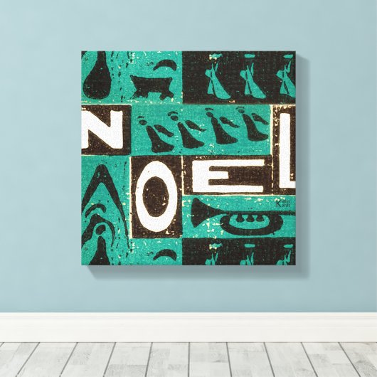 Noel Green Canvas Afdruk (Insitu (Houten vloer))