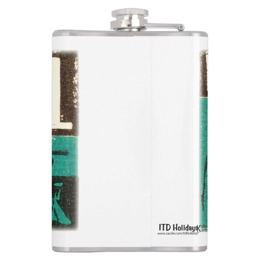 Noel Green Heupfles (Achterkant)