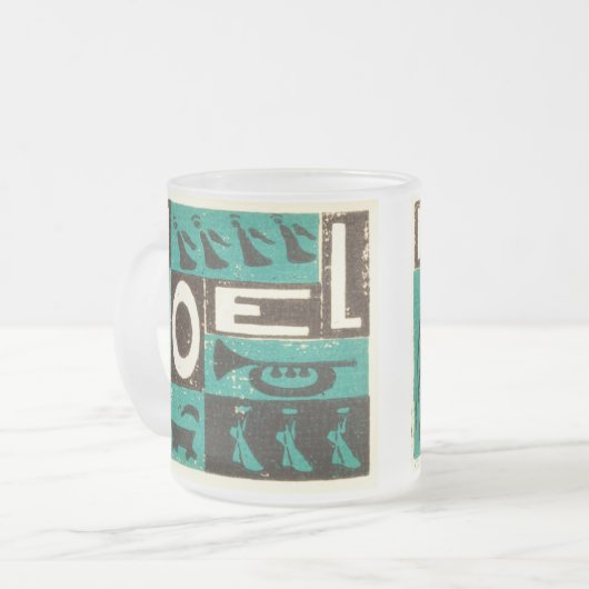 Noel Green Matglas Koffiemok (Voorkant links)