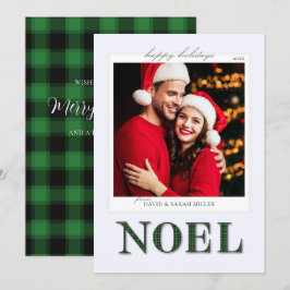 Noel Green Pset Pattern-kerstfeestkaart Feestdagenkaart