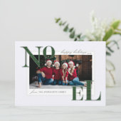 Noel Green Pset Pattern-kerstfeestkaart Feestdagenkaart (Staand voorkant)