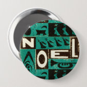 Noel Green Ronde Button 4,0 Cm (Voorkant /achterkant)
