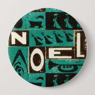 Noel Green Ronde Button 4,0 Cm