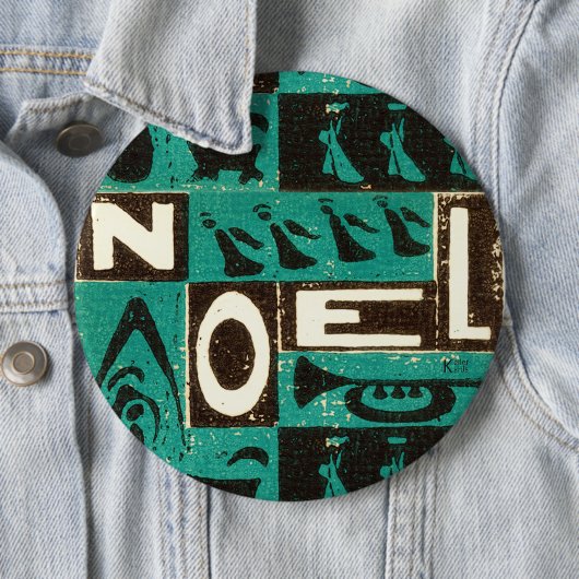 Noel Green Ronde Button 6,0 Cm (In situ)