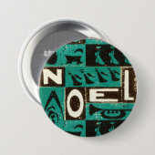 Noel Green Ronde Button 7,6 Cm (Voorkant /achterkant)