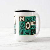 Noel Green Tweekleurige Koffiemok (Voorkant rechts)