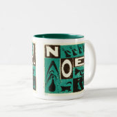 Noel Green Tweekleurige Koffiemok (Voorkant rechts)