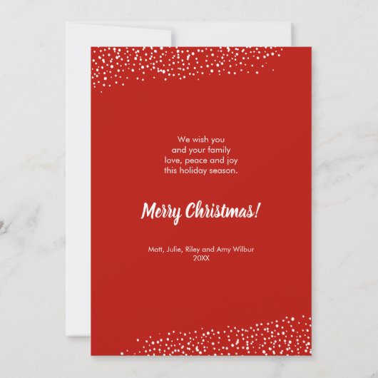 NOEL Greenery Berries Feestdagenkaart (Achterkant)