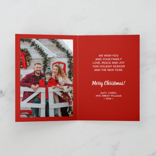 NOEL Greenery Berries Foto Kaart (Binnen)