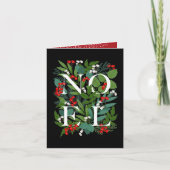 NOEL Greenery Business Dank u gevouwen Feestdagen Kaart (Voorkant)