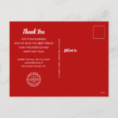 NOEL Greenery Zakelijk Groeten Vakantie Briefkaart (Achterkant)