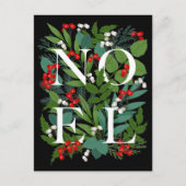NOEL Greenery Zakelijk Groeten Vakantie Briefkaart (Voorkant)