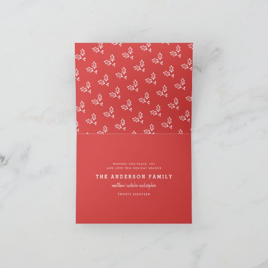 Noel hand getekend script kerstkaart feestdagen kaart (Binnen)