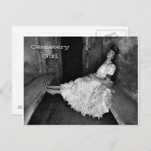 Noel - het Meisje van de Begraafplaats Feestdagenkaart (Voorkant / Achterkant)