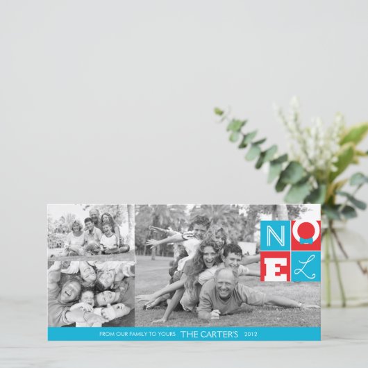 NOEL Holiday 4x8-fotokaart Feestdagenkaart (Staand voorkant)