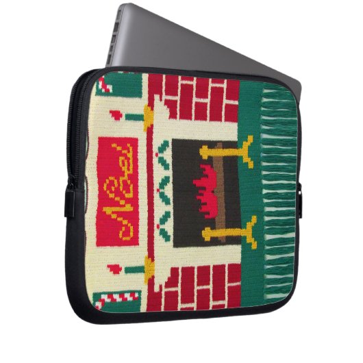 Noel Holiday Artisan Haakprint Elektronica Tas (Voorkant Rechts)