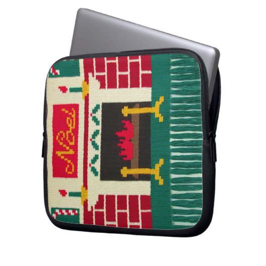 Noel Holiday Artisan Haakprint Elektronica Tas (Voorkant Links)