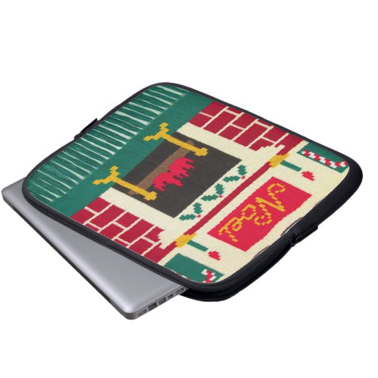 Noel Holiday Artisan Haakprint Elektronica Tas (Voorkant onderkant)
